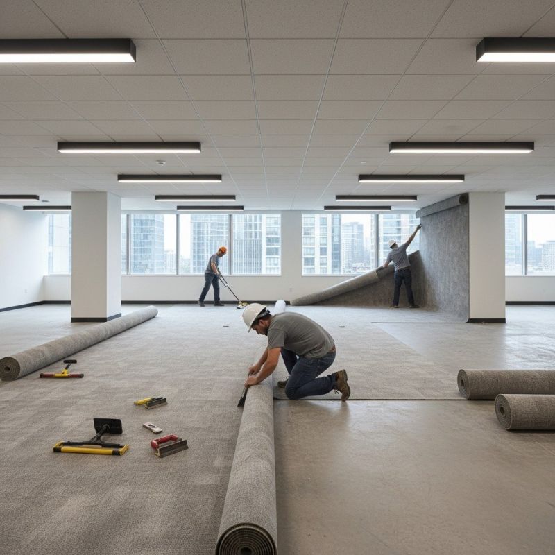 Industrial Carpet Installation